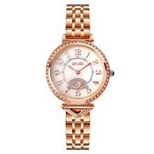 SKMEI 1658 новые модные часы для девочек кварцевые часы роскошные наручные часы с бриллиантами